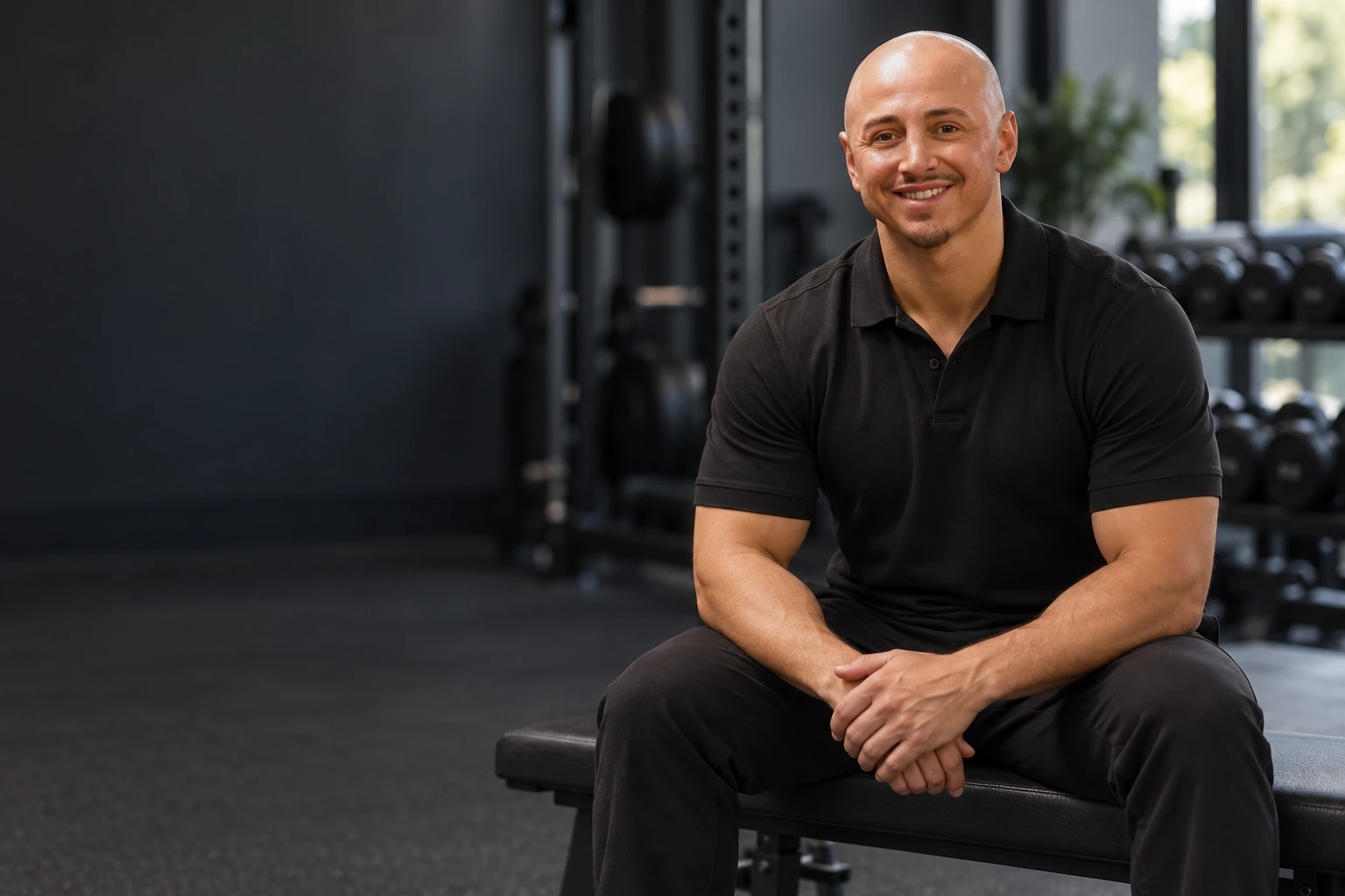 Nabil Kayali beim Personal Training im Studio
