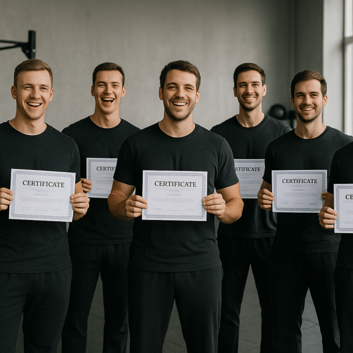 Zertifikate im Fitnessstudio